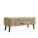 הדום + מגירה פסים – פסטל ירוק Pastel Green Ribbed Ottoman with Drawer